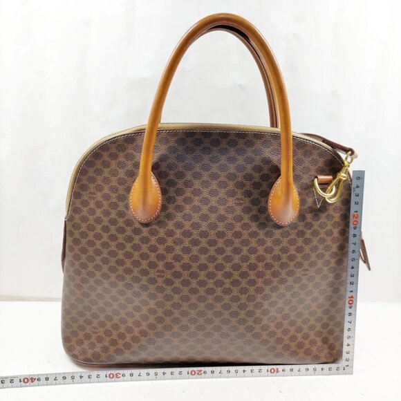 CELINE Hand Bag Brown PVC 450-052925 - Picture 2 of 13